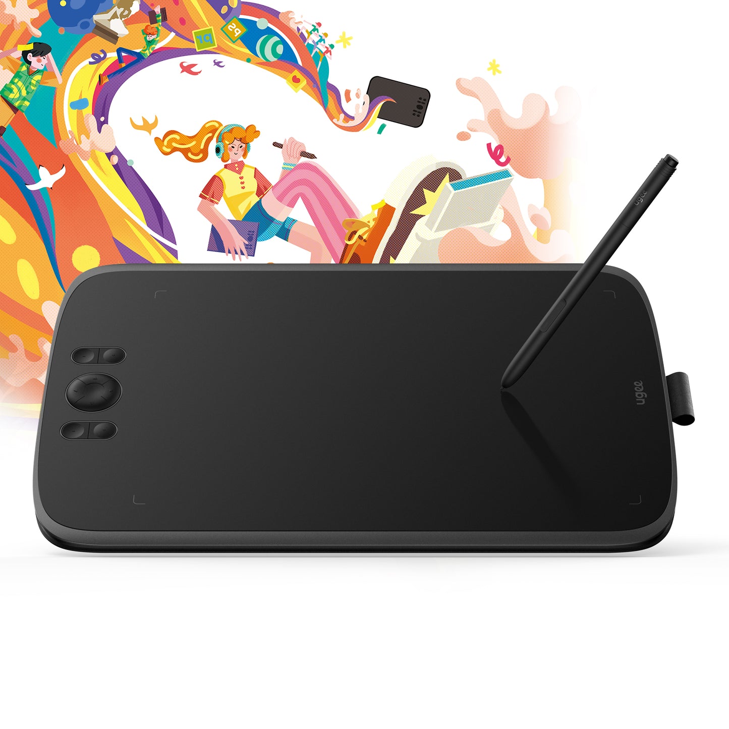 ugee 10×6.25インチ ペンタブ M808